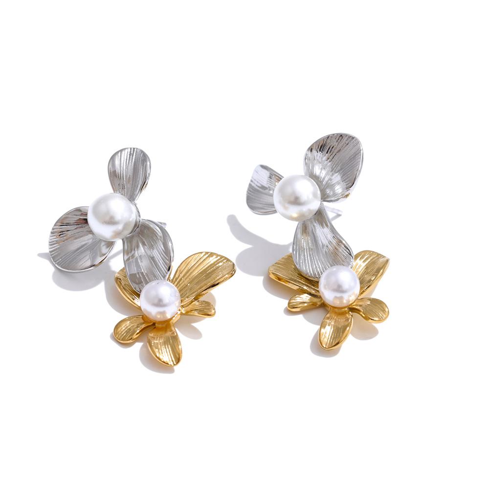 Yhpup Fashion Imitation Pearls Flower Drop Earrings for Women Stainless Steel Korean Style Elegance Popular Jewelry Gift
Yhpup Fashion Imitation Pearls Flower Drop Earrings for Women Stainless Steel Korean Style Elegance Popular Jewelry Gift