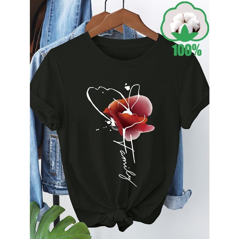 European Size Artistic Floral Pattern Printed Short-Sleeve T-Shirt, Breathable And Sweat-Absorbing with a Round Neck 4XL чорний
European Size Artistic Floral Pattern Printed Short-Sleeve T-Shirt, Breathable And Sweat-Absorbing with a Round Neck 4XL чорний