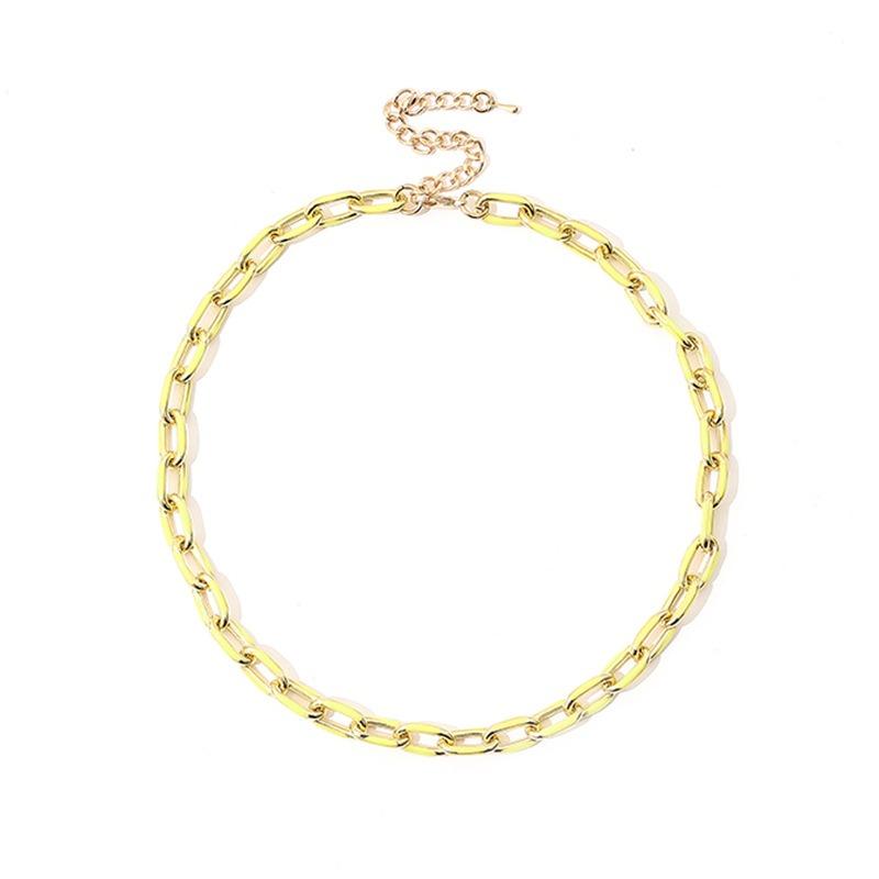 Meier Necklace: punk minimalist european & american sweet & cool colorful enamel clavicle chain
Meier Necklace: punk minimalist european & american sweet & cool colorful enamel clavicle chain