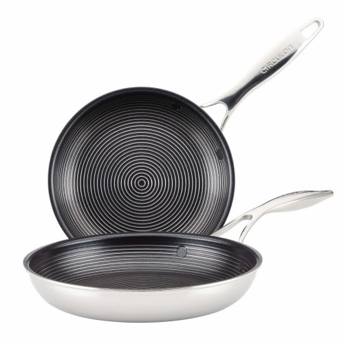 Circulon Steelshield C Series Tri-Ply Clad Teflon-Coated Stainless Steel Frying Pans/Fry Pan Set, 2-Piece Set, Silver
Circulon Steelshield C Series Tri-Ply Clad Teflon-Coated Stainless Steel Frying Pans/Fry Pan Set, 2-Piece Set, Silver