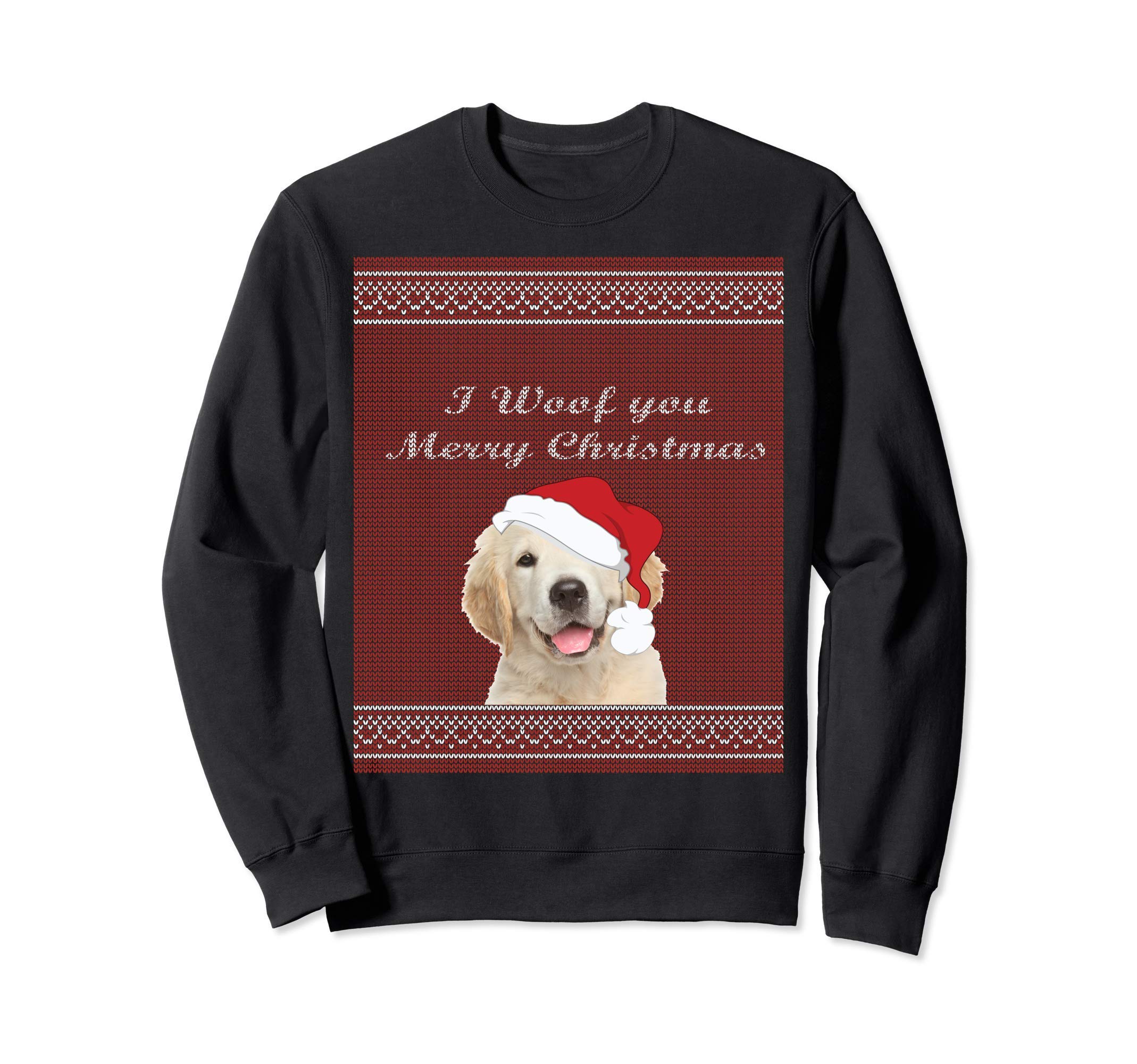 Ugly Holiday Party Golden Retriever Puppy Sweatshirt
Ugly Holiday Party Golden Retriever Puppy Sweatshirt