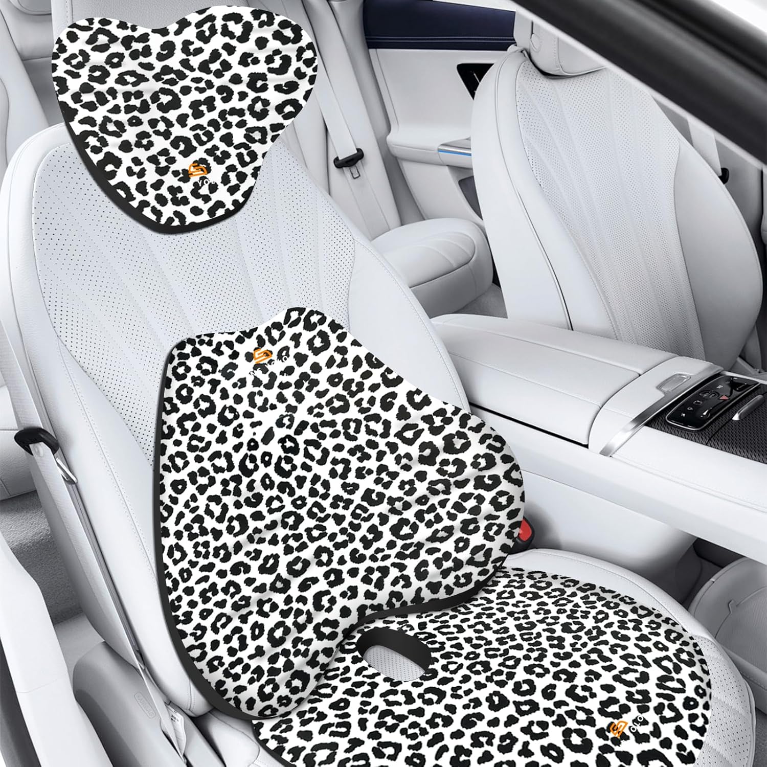 Ergonomic Car Seat Cushion with Memory Foam Neck Pillow, Lumbar Support, Big Soft Seat Cushion for Driving, Office & Wheelchair
Ergonomic Car Seat Cushion with Memory Foam Neck Pillow, Lumbar Support, Big Soft Seat Cushion for Driving, Office & Wheelchair