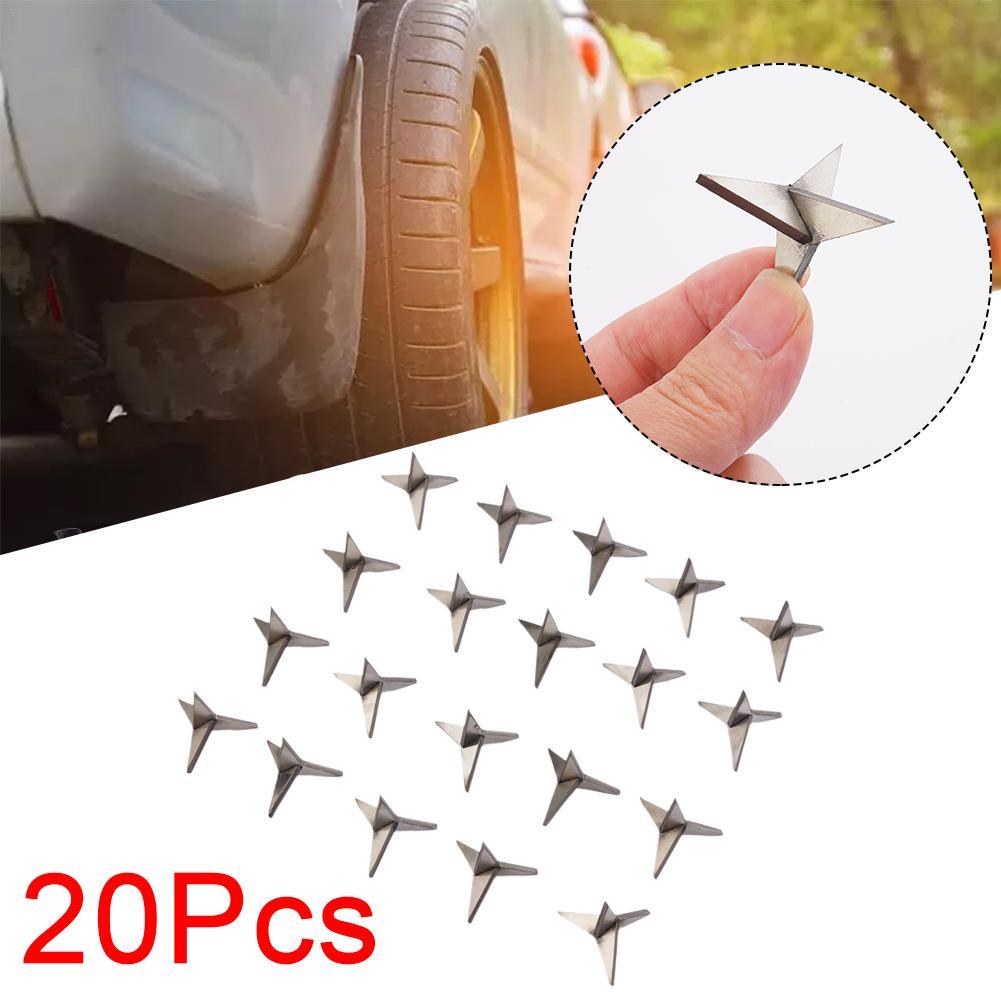 20Pcs Car Tyre Puncture Nail Carbon Steel Mini Anti-theft Auto Triangle Portable, Lightweight Automotive Accessories
20Pcs Car Tyre Puncture Nail Carbon Steel Mini Anti-theft Auto Triangle Portable, Lightweight Automotive Accessories