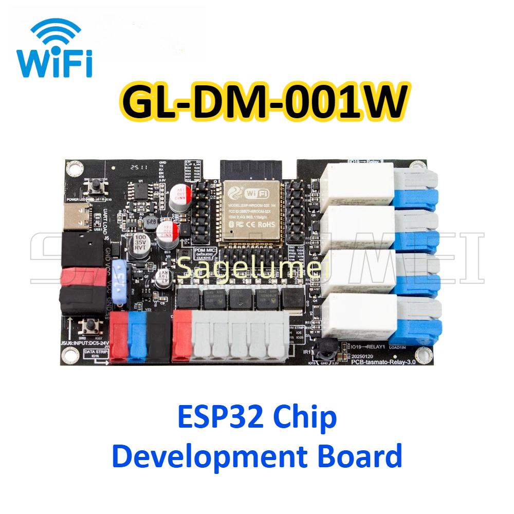 GLEDOPTOdevelopment board ESP32 4-Channel Relay 5-Channel PWM Board WiFi Type-C GPIO Mic IoT DIY (5-24V) Tasmota/WLED GL-DM-001W ESP32 Chip
GLEDOPTOdevelopment board ESP32 4-Channel Relay 5-Channel PWM Board WiFi Type-C GPIO Mic IoT DIY (5-24V) Tasmota/WLED GL-DM-001W ESP32 Chip