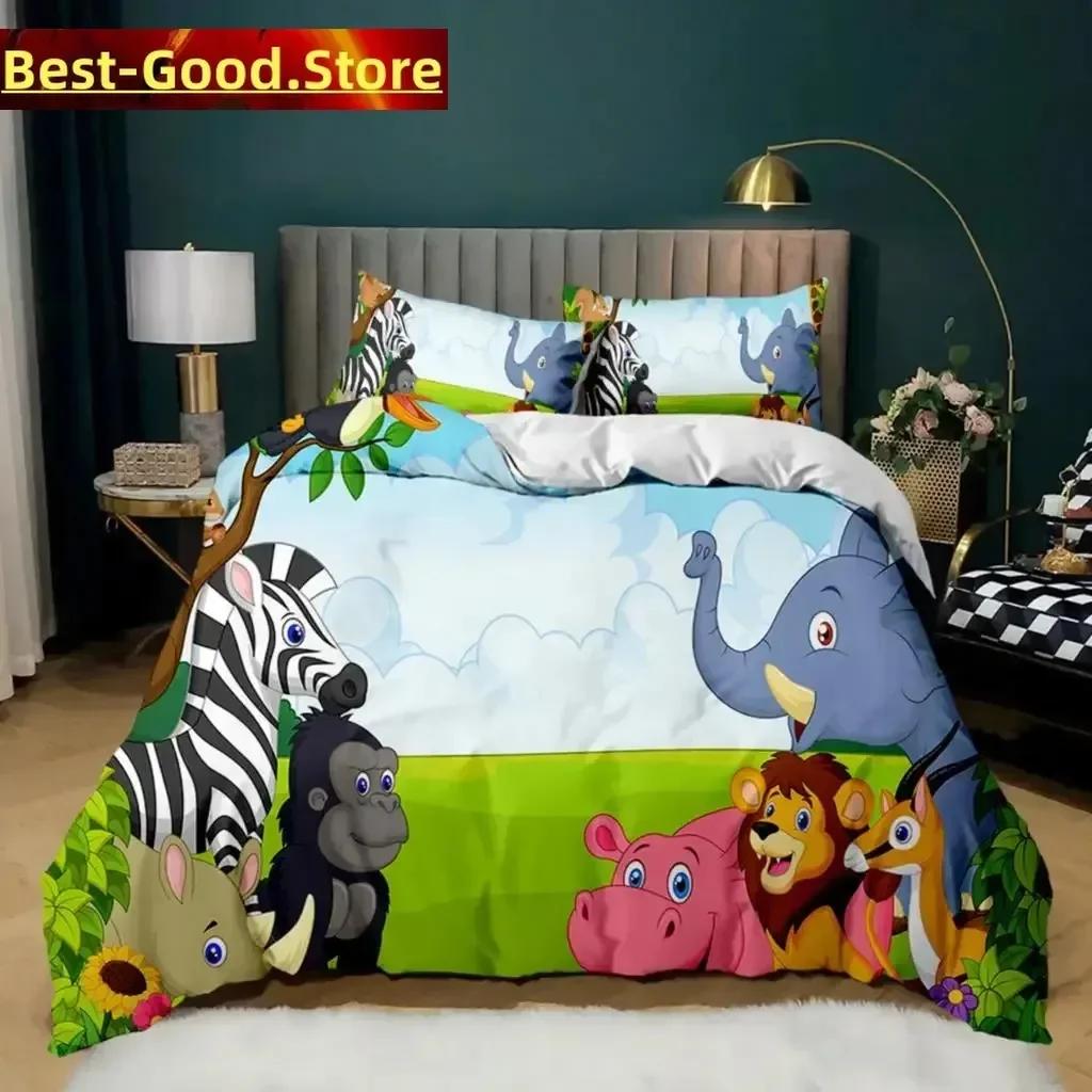 3D Elephant Animal Paradise Beding Set Printed Bed Linen Set With Pilowcase Bed Soft Duvet Cover Soft Single Double Quen Super King-Sized Dimensionsd 100*200cm Single
3D Elephant Animal Paradise Beding Set Printed Bed Linen Set With Pilowcase Bed Soft Duvet Cover Soft Single Double Quen Super King-Sized Dimensionsd 100*200cm Single
