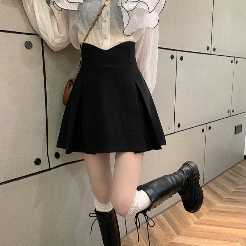 Plus Size Black Pleated A-line Skirt: High Waist, Hip Covering, Slimming, Short Skirt for Pear-Shaped Women - Spring Collection L чёрный
Plus Size Black Pleated A-line Skirt: High Waist, Hip Covering, Slimming, Short Skirt for Pear-Shaped Women - Spring Collection L чёрный