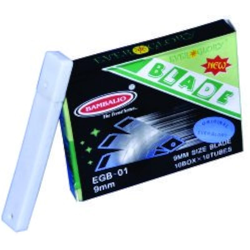 Ever Glory Replacement Cutter Blade - 9mm - EGB-01 (PM), Pack of 100 Blades
Ever Glory Replacement Cutter Blade - 9mm - EGB-01 (PM), Pack of 100 Blades