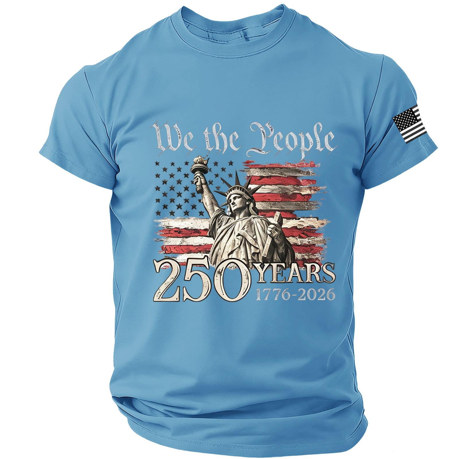Mens Casual Crew Neck Short Sleeve Lightweight Breathable T Shirt With Printed Statue Of And Flag Graphic 1776 2026 S
Mens Casual Crew Neck Short Sleeve Lightweight Breathable T Shirt With Printed Statue Of And Flag Graphic 1776 2026 S