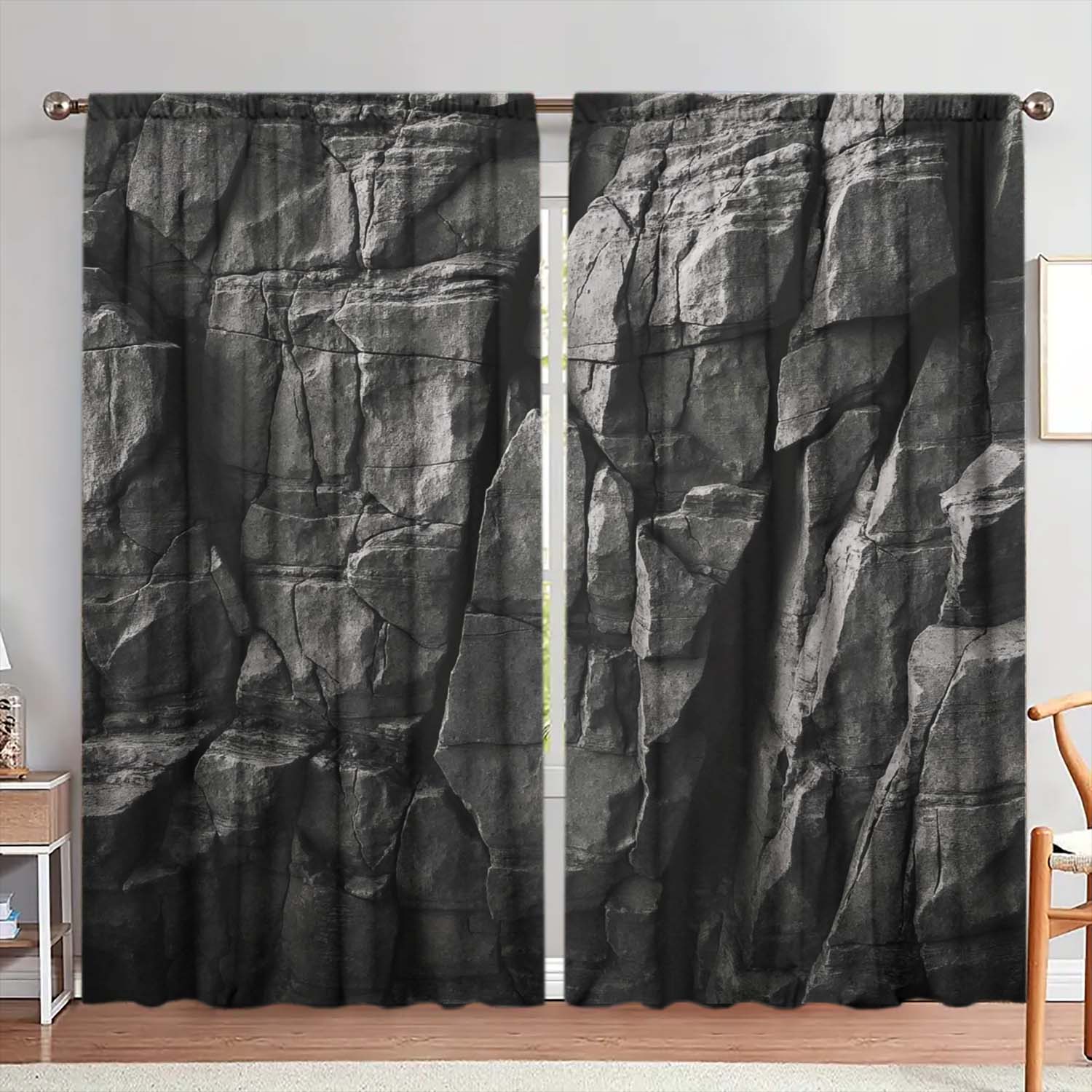 Panels Next Generation Rock Pattern Window Curtains Distinctive Printed Suitable Gifting Family Friends Curtain Made Of Polyester Washable W100*H70(CM)-Hooks&2PCS
Panels Next Generation Rock Pattern Window Curtains Distinctive Printed Suitable Gifting Family Friends Curtain Made Of Polyester Washable W100*H70(CM)-Hooks&2PCS