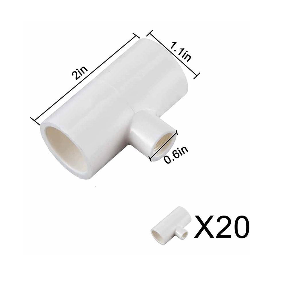 New 20PCS 1/2 PVC Tee Automatic Poultry Waterer Drinker Cups Chicken Water Nipples
New 20PCS 1/2 PVC Tee Automatic Poultry Waterer Drinker Cups Chicken Water Nipples