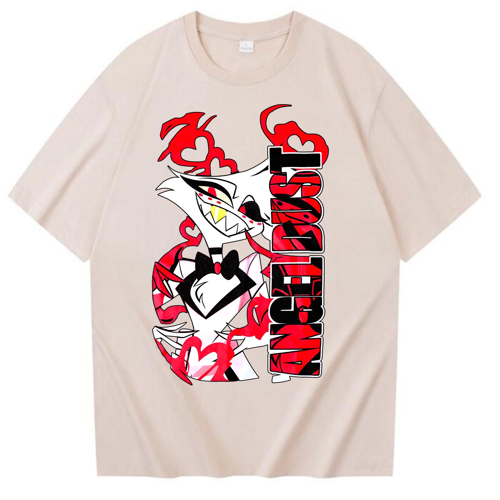 Hazbin Hotel Angel Dust Print Pure Cotton Tshirt Summer Unisexs and Womens Casual Fashion Trendy Short Sleeve Couples Wear Tops 4XL
Hazbin Hotel Angel Dust Print Pure Cotton Tshirt Summer Unisexs and Womens Casual Fashion Trendy Short Sleeve Couples Wear Tops 4XL