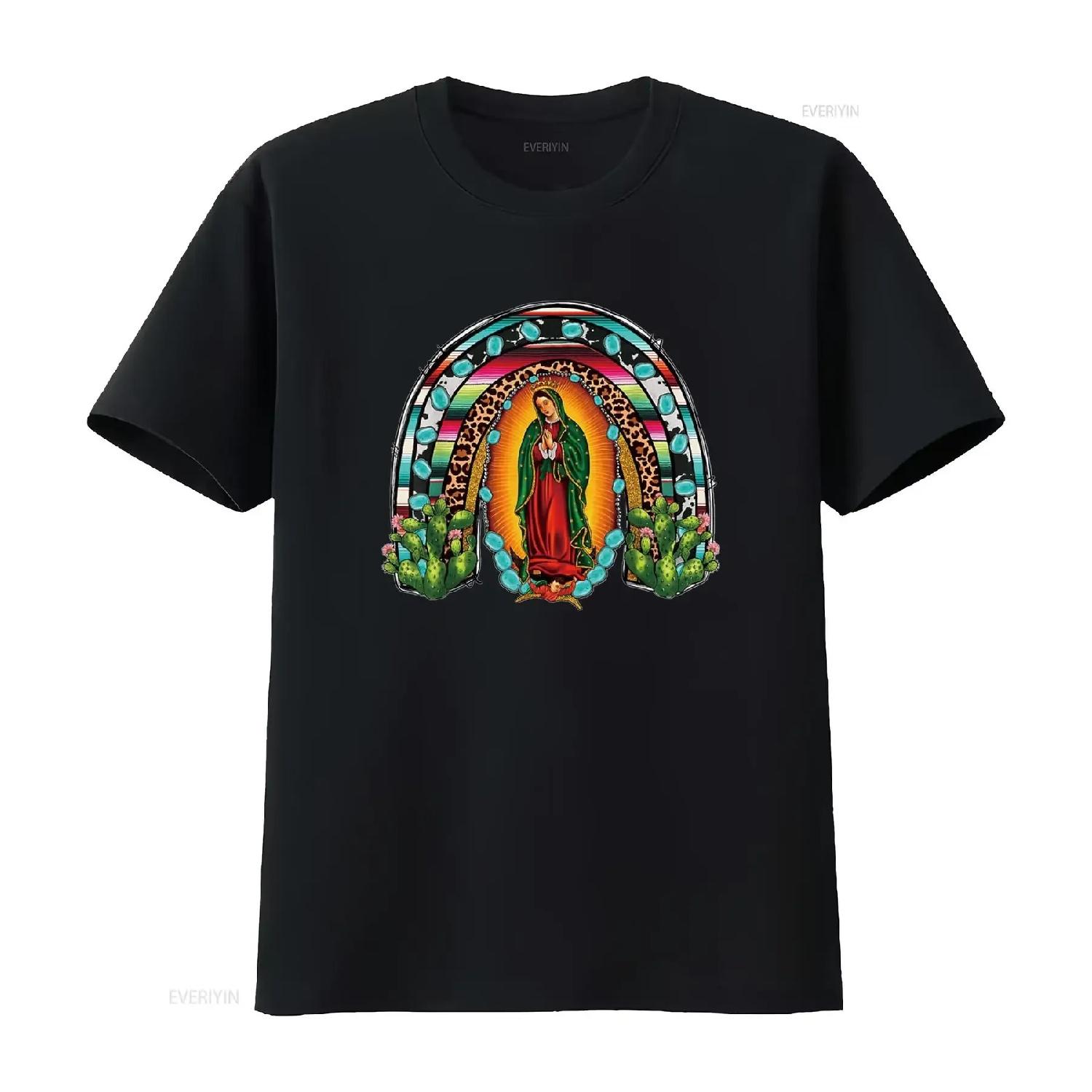 Our Lady of Guadalupe Saint Virgin Mary Serape Rainbow T Shirt vintage Washed fashion graphic streetwear Comfortable S чёрный
Our Lady of Guadalupe Saint Virgin Mary Serape Rainbow T Shirt vintage Washed fashion graphic streetwear Comfortable S чёрный