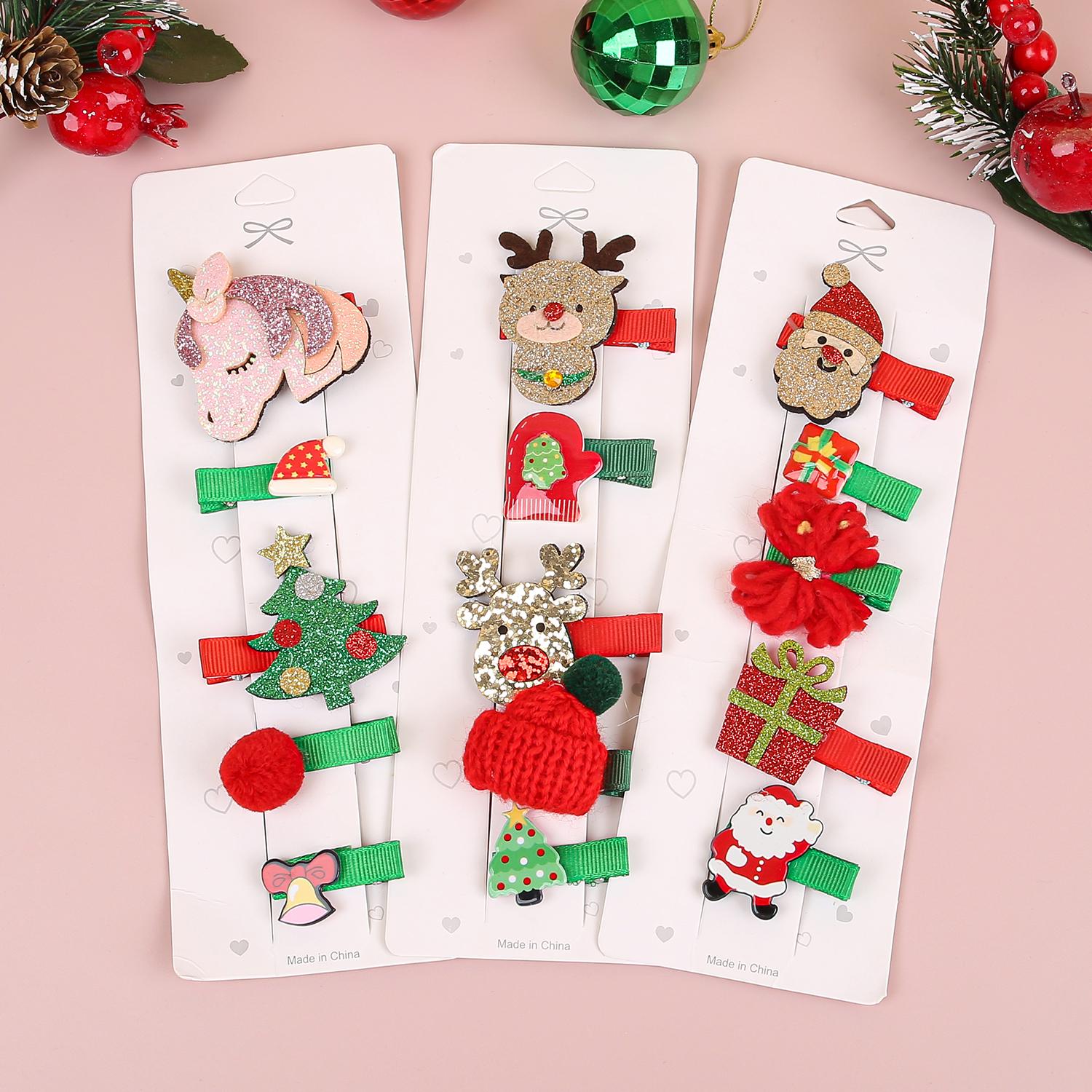 5pcs/set Kids Christmas Hair Clips Elk Snowflake Hairpins Baby Girls Barrettes Clips Christmas Party Gifts Hair Accessories
5pcs/set Kids Christmas Hair Clips Elk Snowflake Hairpins Baby Girls Barrettes Clips Christmas Party Gifts Hair Accessories