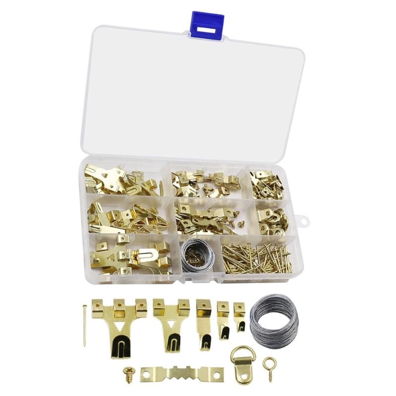 Versatile 220pcs/set Picture Frame Hooks Rustproof Picture Hanging Kits Traceless Hooks 5 Sizes for Home Office Gallery 1
Versatile 220pcs/set Picture Frame Hooks Rustproof Picture Hanging Kits Traceless Hooks 5 Sizes for Home Office Gallery 1