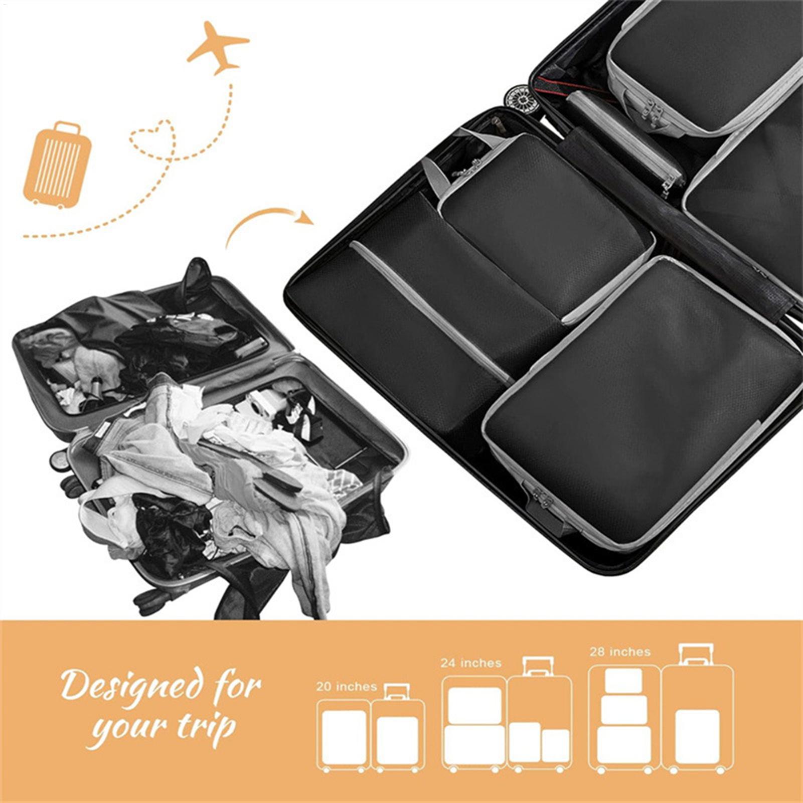 Compression Packing Cubes 4 Piece Packing Cubes For Travel Compression Vacuum Carry Bags Reusable For Suitcase Flight Luggage чорний
Compression Packing Cubes 4 Piece Packing Cubes For Travel Compression Vacuum Carry Bags Reusable For Suitcase Flight Luggage чорний
