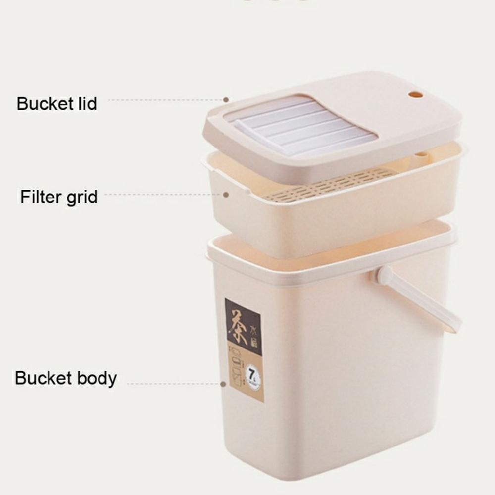 7L Tea Waste Bin PP Filtration Bucket Tealeaves Sanitary Container with Lid/Handle Type A
7L Tea Waste Bin PP Filtration Bucket Tealeaves Sanitary Container with Lid/Handle Type A