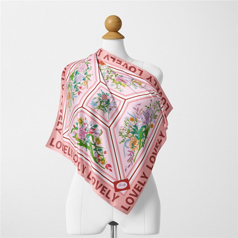 Printed Twill Square Scarf Women s Scarf Summer Thin Style Shawl Fresh and Sweet Bag Wrapped with Tape 53*53
Printed Twill Square Scarf Women s Scarf Summer Thin Style Shawl Fresh and Sweet Bag Wrapped with Tape 53*53