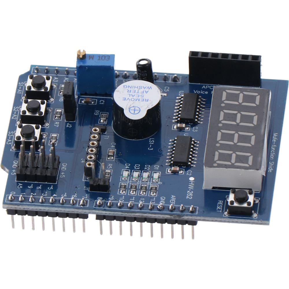 Защитный экран датчика Многофункциональный экран Модуль защиты датчика ProtoShield Arduino
Защитный экран датчика Многофункциональный экран Модуль защиты датчика ProtoShield Arduino