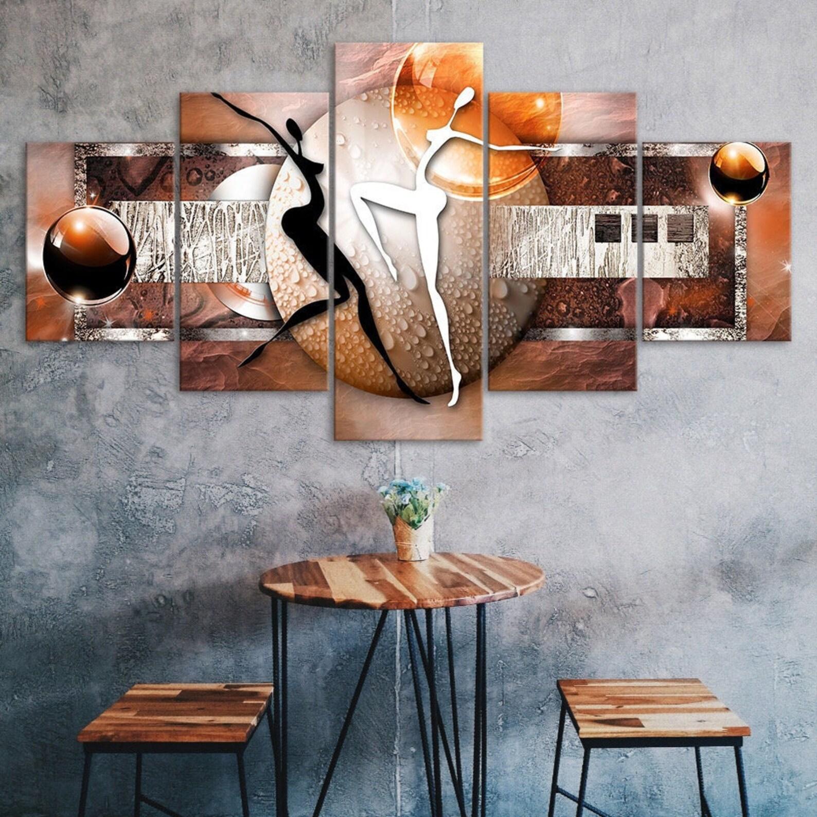 Colourful Figure Ball Dance Abstract Art 5 Piece Five Panel Wall Canvas Print Modern Poster Picture Home Decor Gift For Him For Her 20X35 20X45 20X55CM
Colourful Figure Ball Dance Abstract Art 5 Piece Five Panel Wall Canvas Print Modern Poster Picture Home Decor Gift For Him For Her 20X35 20X45 20X55CM