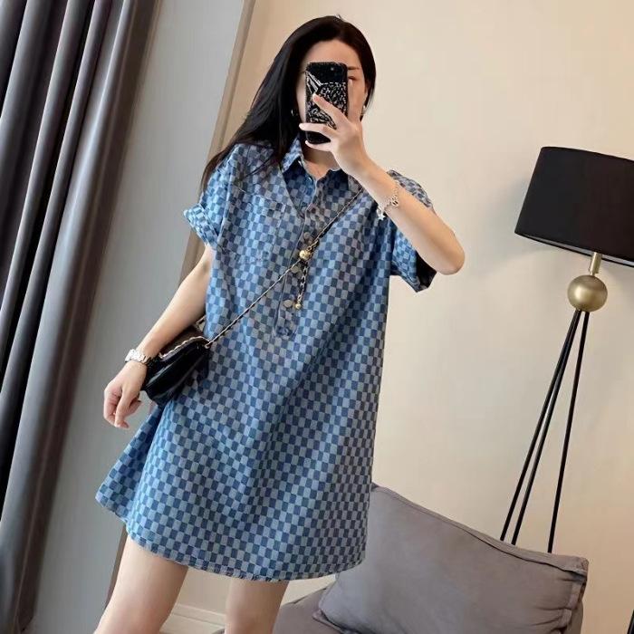 - catty fat mm denim blue dress women s summer new extra large size medium and long loose short-sleeved t-shirt skirt M джинсовый синий
- catty fat mm denim blue dress women s summer new extra large size medium and long loose short-sleeved t-shirt skirt M джинсовый синий