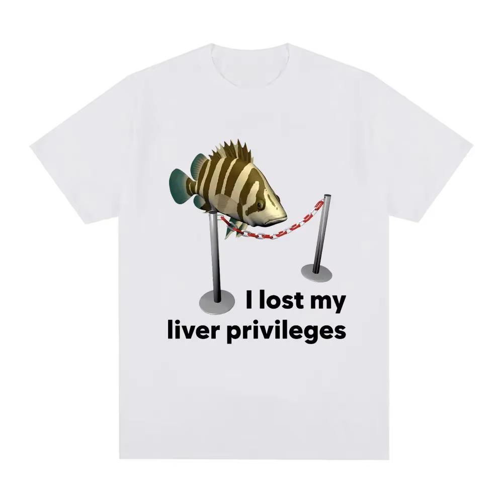 Funny I Lose My Liver Privileges Cursed Fish Meme T Shirt Men s Women s Vintage O-Neck Fashion T-shirts Casual Plus Size T Shirt XXXXXL
Funny I Lose My Liver Privileges Cursed Fish Meme T Shirt Men s Women s Vintage O-Neck Fashion T-shirts Casual Plus Size T Shirt XXXXXL
