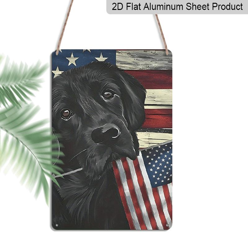 2D Flat, 1pc Black Labrador Retriever American Sign, Metal Sign for Indoor/Outdoor Use, Seasonal July 4th Celebration, Non-Electric 12x8 Inch 20*30cm
2D Flat, 1pc Black Labrador Retriever American Sign, Metal Sign for Indoor/Outdoor Use, Seasonal July 4th Celebration, Non-Electric 12x8 Inch 20*30cm