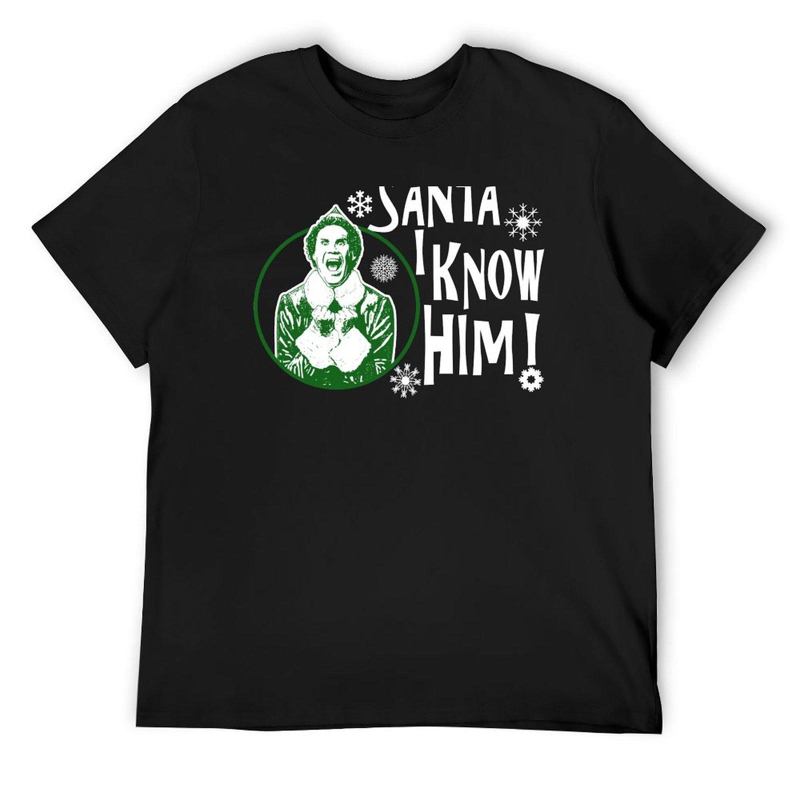 Santa I Know Him Buddy The Elf T-Shirt plus size tops vintage t shirts plain vintage graphic tee mens champion t shirts 4XL
Santa I Know Him Buddy The Elf T-Shirt plus size tops vintage t shirts plain vintage graphic tee mens champion t shirts 4XL