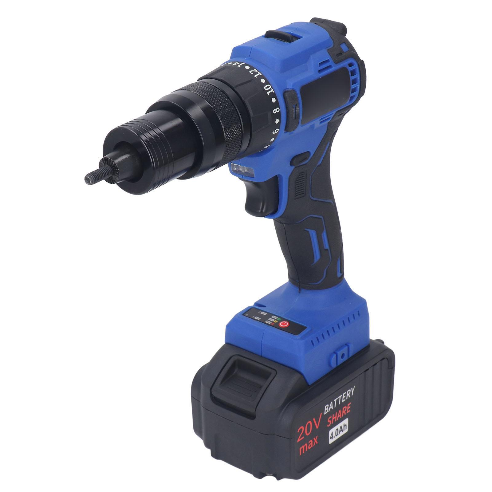 Электрический набор заклепочника 4 Ач Электрический полностью автоматический заклепочник с головками M8 M10
Электрический набор заклепочника 4 Ач Электрический полностью автоматический заклепочник с головками M8 M10