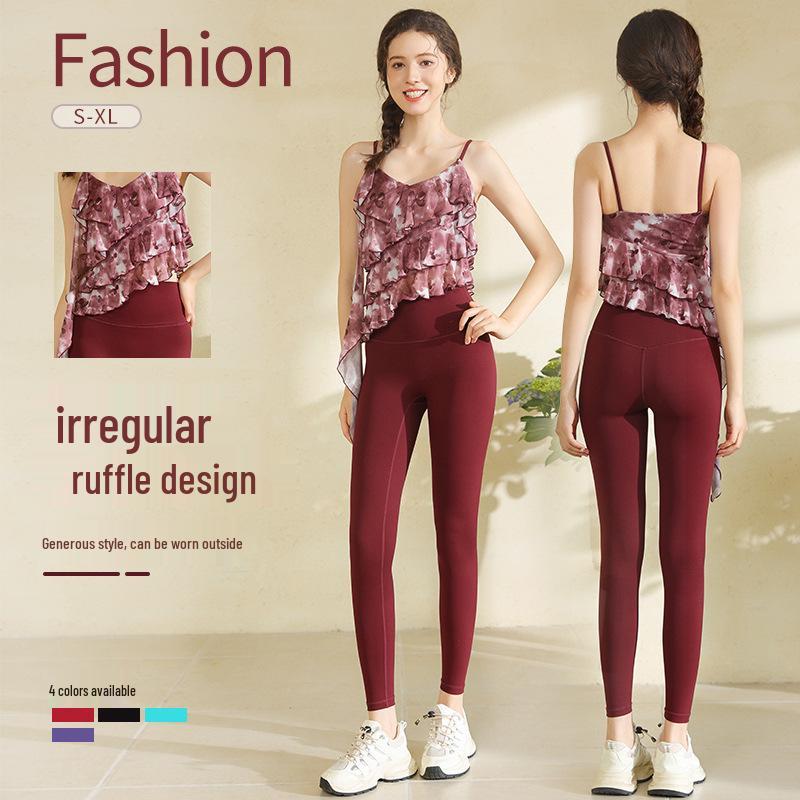 Spring/Summer Yoga Set: Padded Bra Mesh Top & Ruffle Fitness Outfit Extra Large
Spring/Summer Yoga Set: Padded Bra Mesh Top & Ruffle Fitness Outfit Extra Large