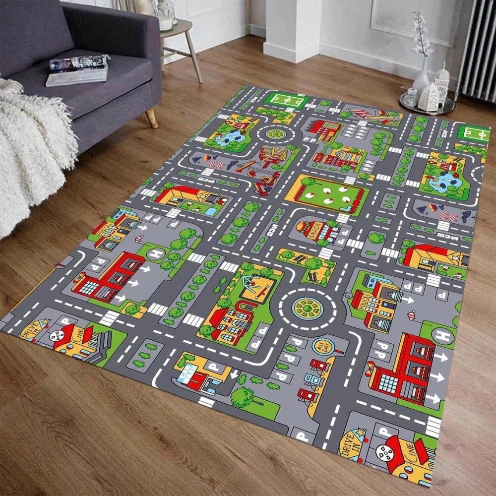 VIKAMA Urban Children s Transportation Play Mat - Highway Carpet with Toy Car, Anti slip Playroom Educational Toy Car Play Mat 70x 100cm
VIKAMA Urban Children s Transportation Play Mat - Highway Carpet with Toy Car, Anti slip Playroom Educational Toy Car Play Mat 70x 100cm