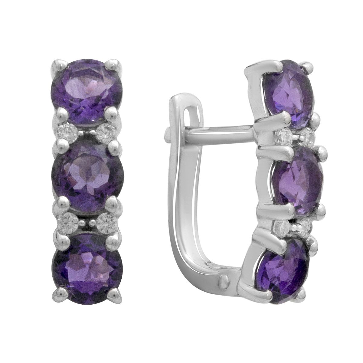 Срібні сережки з аметистом 2.99ct (2179351) аметист
Срібні сережки з аметистом 2.99ct (2179351) аметист