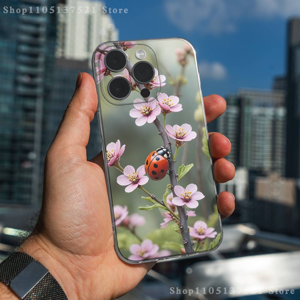 Eautiful Insects Ladybugs Phone Case For iPhone 17,16,15,14,13,12,11 Pro,Max,Plus,X,XS,XR,SE4,E Mini Transparent Soft Cover iPhoneXSMAX
Eautiful Insects Ladybugs Phone Case For iPhone 17,16,15,14,13,12,11 Pro,Max,Plus,X,XS,XR,SE4,E Mini Transparent Soft Cover iPhoneXSMAX