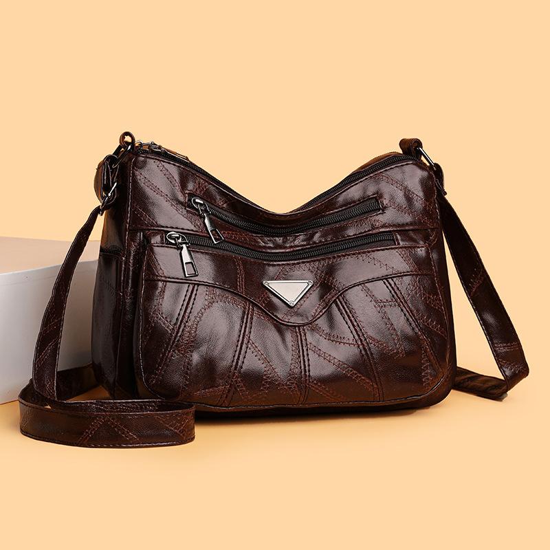 Single-shoulder Bag Middle-aged Crossbody Casual Bag Patchwork Single-shoulder Bag Versatile Mom Bag світло-коричневого кольору
Single-shoulder Bag Middle-aged Crossbody Casual Bag Patchwork Single-shoulder Bag Versatile Mom Bag світло-коричневого кольору