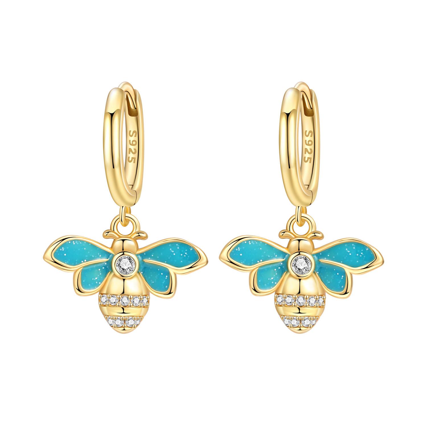 925 Silver Yellow Bee Insect Drop Earrings Women Earrings Charm Fashion Versatile Party Jewelry Gifts
925 Silver Yellow Bee Insect Drop Earrings Women Earrings Charm Fashion Versatile Party Jewelry Gifts