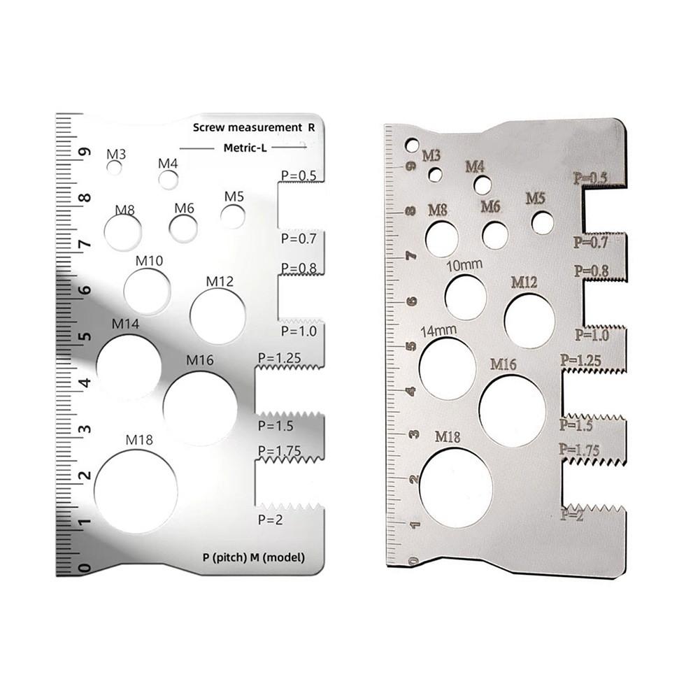 Measuring Tool Metric Ruler Screw Thread Pitch Gauge
Measuring Tool Metric Ruler Screw Thread Pitch Gauge