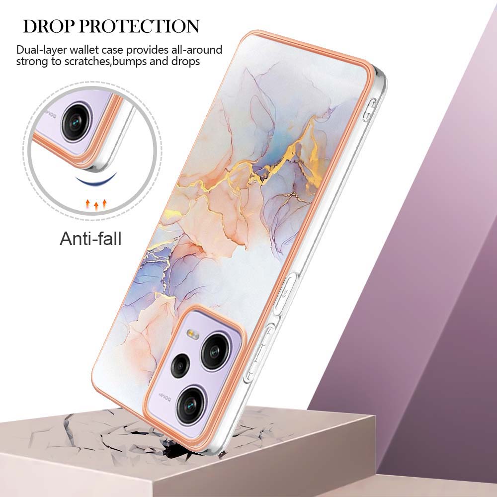 For Xiaomi Redmi Note 12 Pro 5G/Poco X5 Pro 5G/Note 12 Pro Speed 5G Case IMD Marble Flower Pattern TPU Back Cover Purple Flower
For Xiaomi Redmi Note 12 Pro 5G/Poco X5 Pro 5G/Note 12 Pro Speed 5G Case IMD Marble Flower Pattern TPU Back Cover Purple Flower