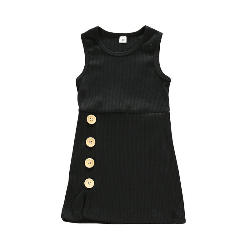 Детское однотонное платье без рукавов для девочек, повседневное платье без рукавов с круглым вырезом и пуговицами для малышей 110
Детское однотонное платье без рукавов для девочек, повседневное платье без рукавов с круглым вырезом и пуговицами для малышей 110