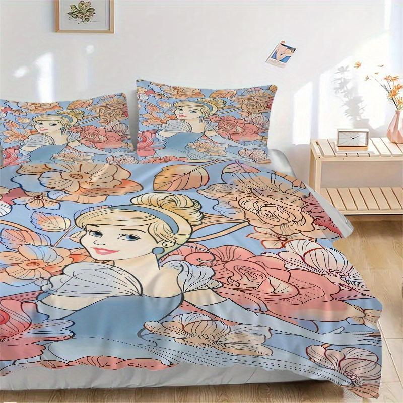 3pcs Cinderella Disney Printed Quilt Set - Includes 1 Quilt Cover and 2 Pillowcases, Machine Washable - Suitable for All Seasons.B013 135x200cm
3pcs Cinderella Disney Printed Quilt Set - Includes 1 Quilt Cover and 2 Pillowcases, Machine Washable - Suitable for All Seasons.B013 135x200cm