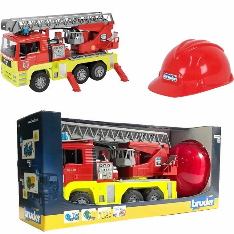 bruder MAN fire engine with helmet limited model 017606 3 years old and up working car Christmas presentation червоний
bruder MAN fire engine with helmet limited model 017606 3 years old and up working car Christmas presentation червоний