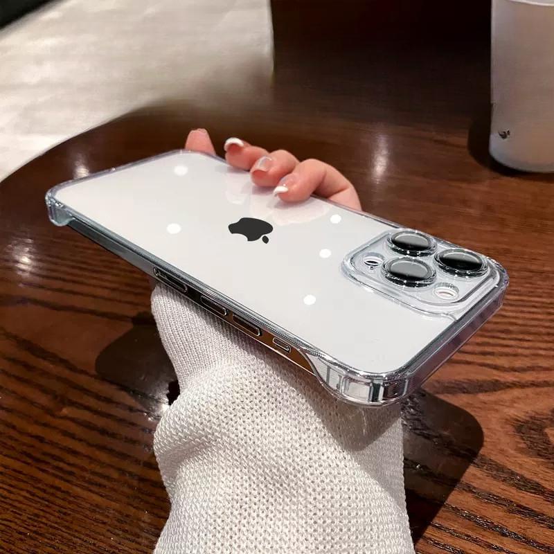 Applicable To Apple 16ProMax Phone Case, Borderless and Simple, Iphone15 with Lens Film, 14 Transparent Protective Case iPhone12promax
Applicable To Apple 16ProMax Phone Case, Borderless and Simple, Iphone15 with Lens Film, 14 Transparent Protective Case iPhone12promax