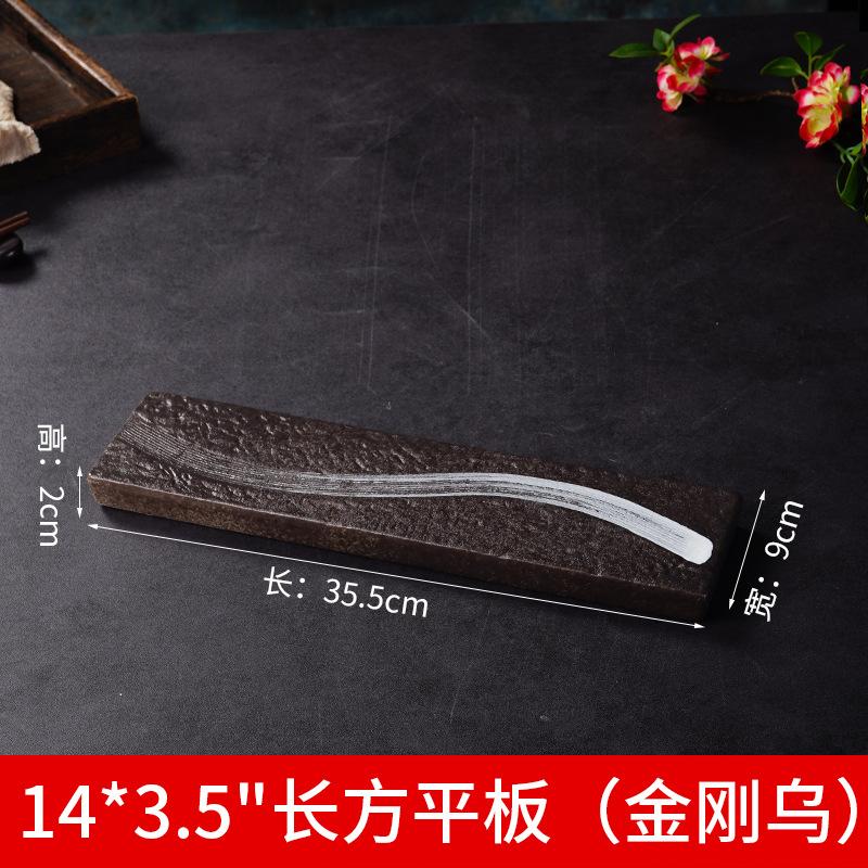 Винтажная керамическая посуда для готовки, креативная прямоугольная тарелка для суши, украшение для японского ресторана, десертная тарелка, столовая посуда