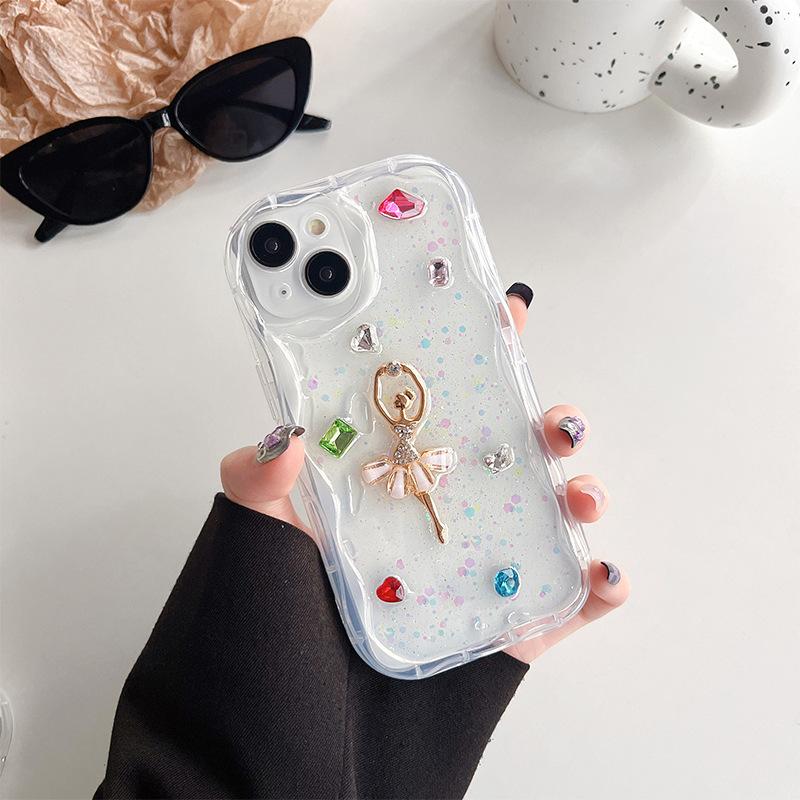 Rhinestone Gem Dance Girl Mobile Phone Case For Iphone17Pro All-Inclusive Apple 15 Pearl Fine Hole Anti-Drop iPhone 7/8/SE 2020
Rhinestone Gem Dance Girl Mobile Phone Case For Iphone17Pro All-Inclusive Apple 15 Pearl Fine Hole Anti-Drop iPhone 7/8/SE 2020