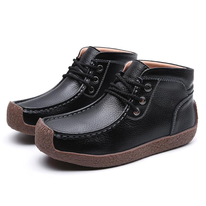 Autumn and winter casual leather medium top cotton flat bottom lace-up low top cotton shoes women s solid color round head locomotive 40
Autumn and winter casual leather medium top cotton flat bottom lace-up low top cotton shoes women s solid color round head locomotive 40