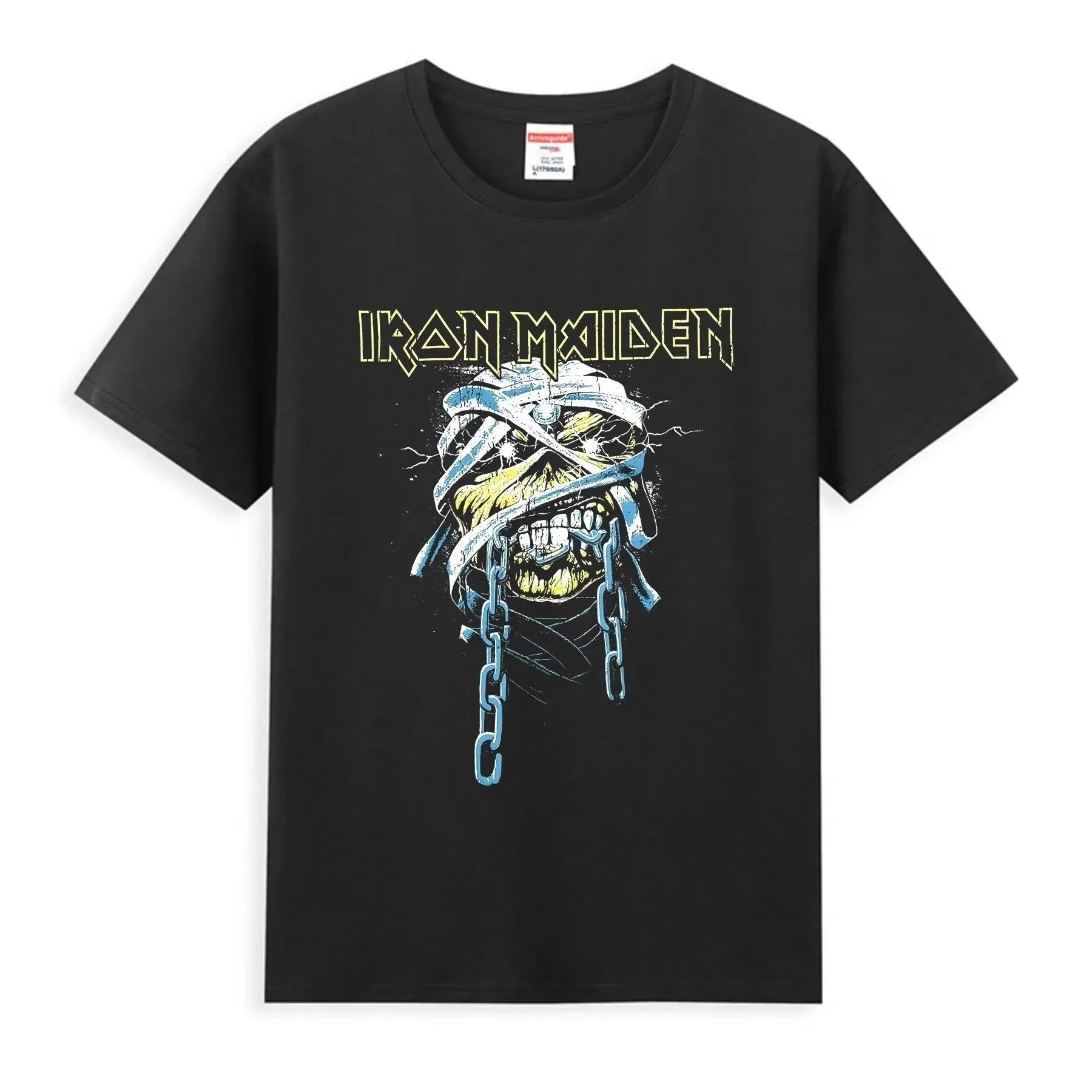 2025 Men Iron T Shirt Casual Powerslave Head T-shirt Graphic Oversized Sports Tops Maiden Comfortable Streetwear CottonTee L
2025 Men Iron T Shirt Casual Powerslave Head T-shirt Graphic Oversized Sports Tops Maiden Comfortable Streetwear CottonTee L