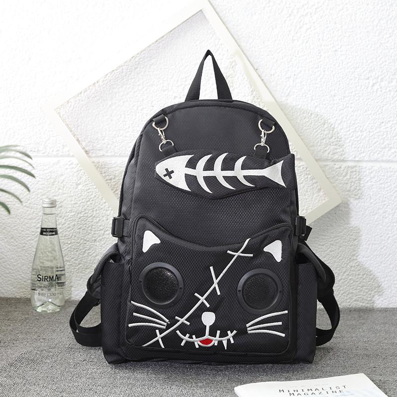 Рюкзак из рыбьей кости для девочек-кошок, рюкзак для студентов, холщовая сумка, женский рюкзак с вышивкой, водонепроницаемый чёрный
Рюкзак из рыбьей кости для девочек-кошок, рюкзак для студентов, холщовая сумка, женский рюкзак с вышивкой, водонепроницаемый чёрный