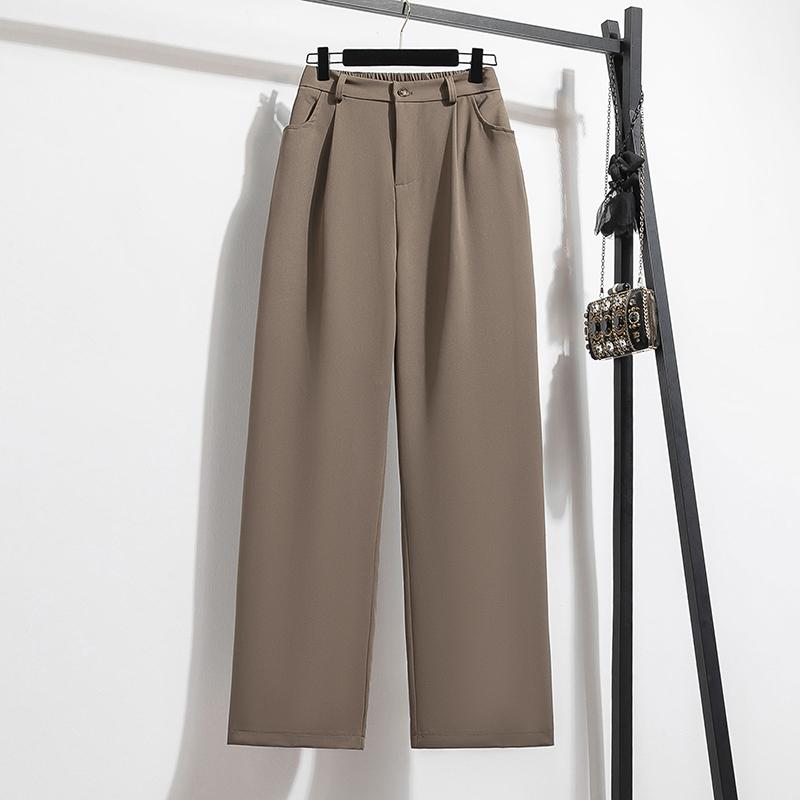 MOJTA женские весенне-осенние повседневные свободные брюки больших размеров с высокой талией, брюки L хаки 
MOJTA женские весенне-осенние повседневные свободные брюки больших размеров с высокой талией, брюки L хаки