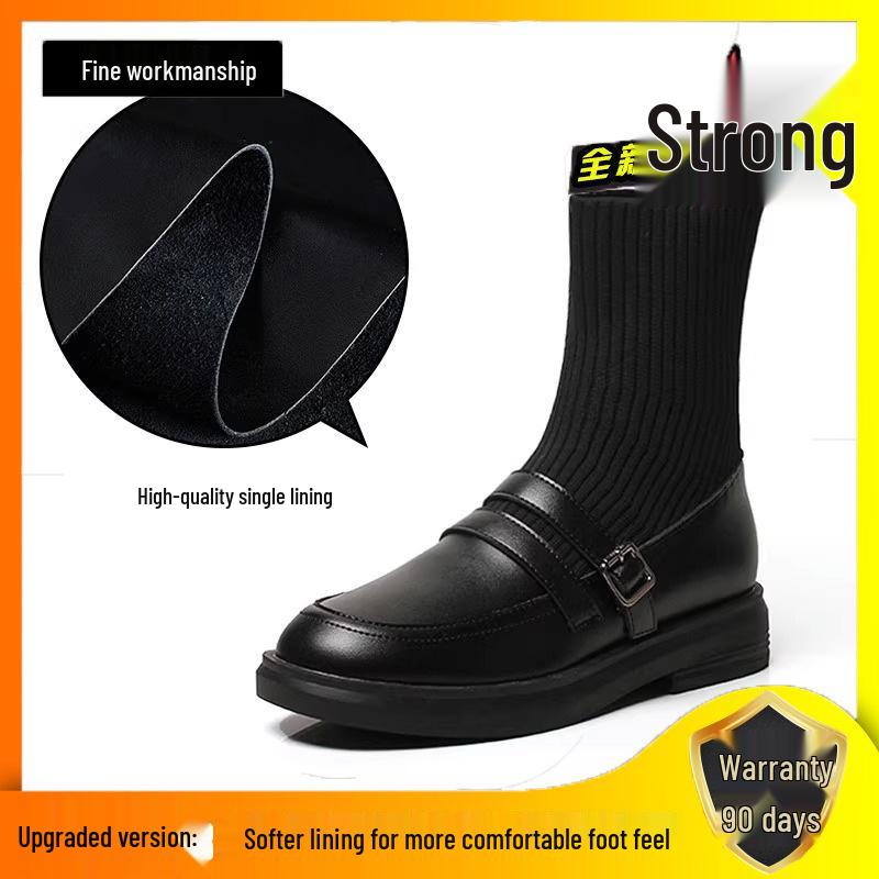 2024 Autumn/Winter Women s Knit Elastic Sock Boots: Thick-Sole Martin Boots with Velvet, Trending British-Style Ankle Boots 37
2024 Autumn/Winter Women s Knit Elastic Sock Boots: Thick-Sole Martin Boots with Velvet, Trending British-Style Ankle Boots 37