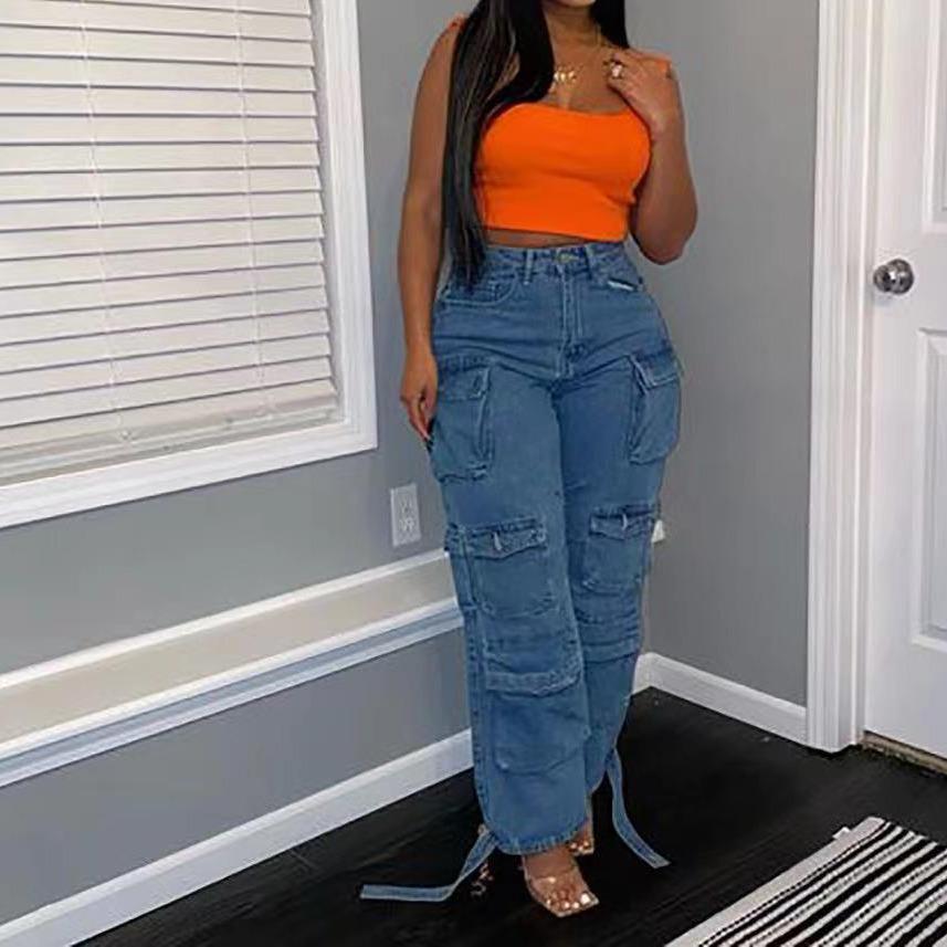 Trendy Multi-pocket Plus Size African Jeans Work Pants - European & American Bestseller XL
Trendy Multi-pocket Plus Size African Jeans Work Pants - European & American Bestseller XL
