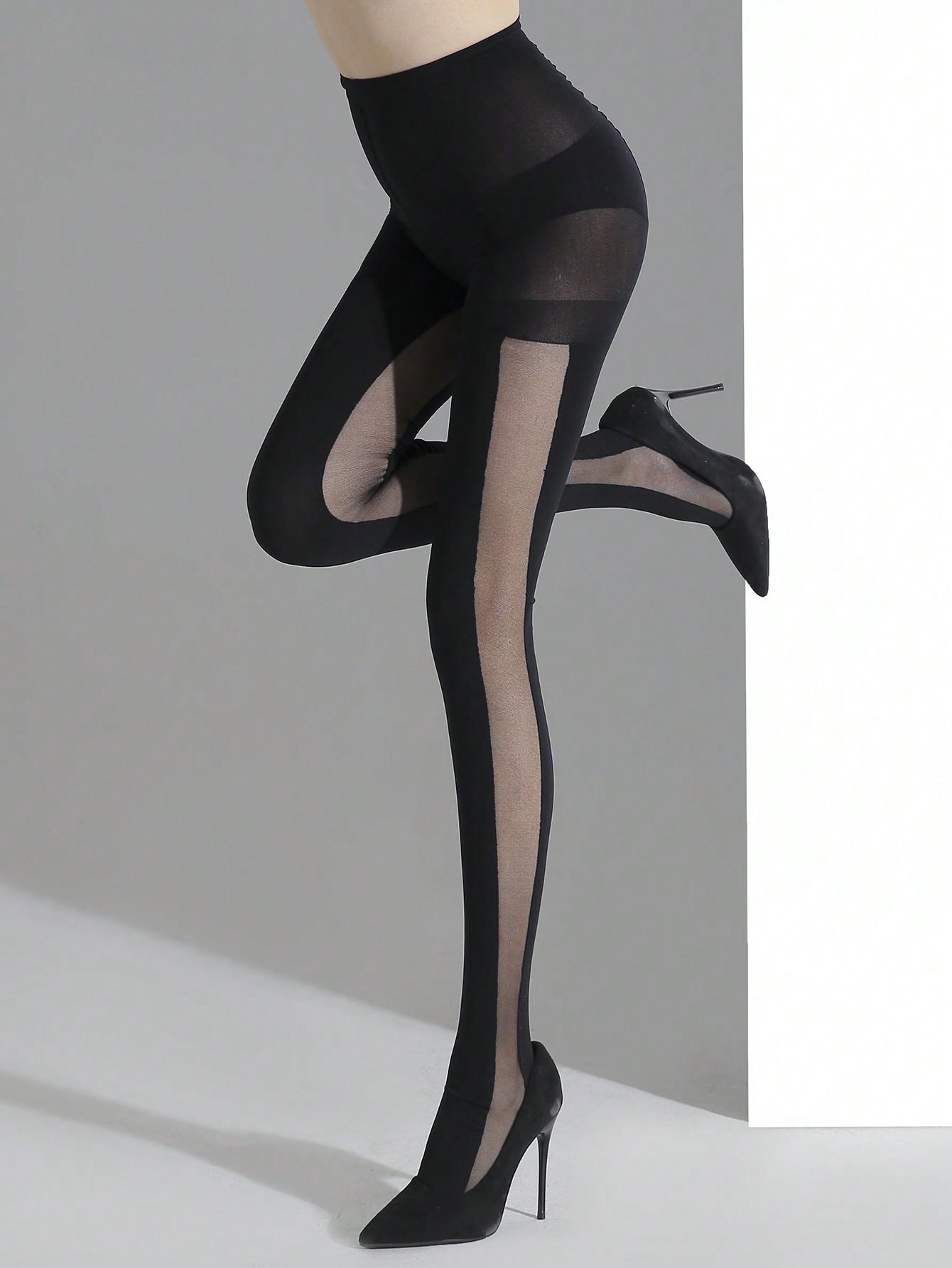 1 Pair Women S Black Sheer Side Stripe Spring Summer High Elastic Breathable Fashion Sexy Pantyhose Daily Party Club Tights S
1 Pair Women S Black Sheer Side Stripe Spring Summer High Elastic Breathable Fashion Sexy Pantyhose Daily Party Club Tights S
