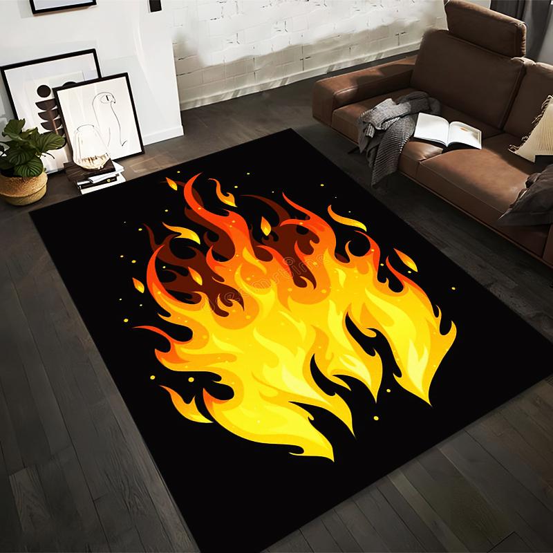 Fire Flame Pattern Area Rug for Living Room, Black and Yellow Decor Suitable for use as an anti-slip for living room bedroom sofas 40x60cm( 15x23in )
Fire Flame Pattern Area Rug for Living Room, Black and Yellow Decor Suitable for use as an anti-slip for living room bedroom sofas 40x60cm( 15x23in )